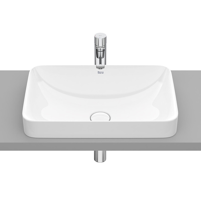 Lavoar în blat INSPIRA SQUARE FINECERAMIC® 550x370 mm - imagine 1