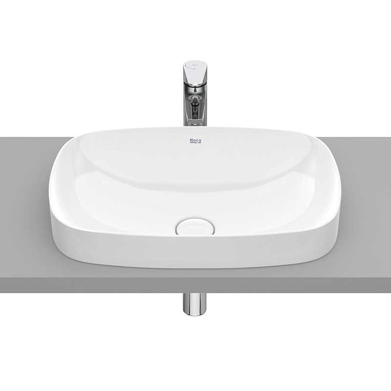 Lavoar în blat INSPIRA SOFT FINECERAMIC® 550×370 mm - imagine 1