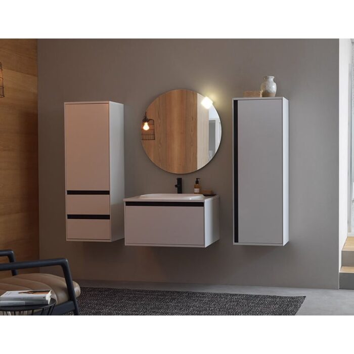 Mobilier pentru baie Pandora 750x540 mm cu lavoar din material compozit - imagine 2