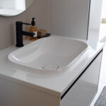 Mobilier pentru baie Pandora 1100x540 mm cu lavoar din material compozit - imagine 2