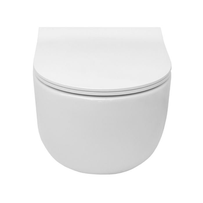 Vas WC compact, suspendat,Meridian Rimless® cu capac Slim SoftClose - imagine 2