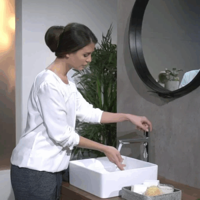 Baterie înaltă Talis Select E pentru lavoar, cu ventil de scurgere, crom - imagine 4