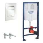 Ramă GROHE rapid SL pentru vas WC suspendat cu clapetă Skate Cosmo Crom