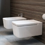 Vas WC suspendat Inspira Square Rimless® cu capac SoftClose - imagine 3