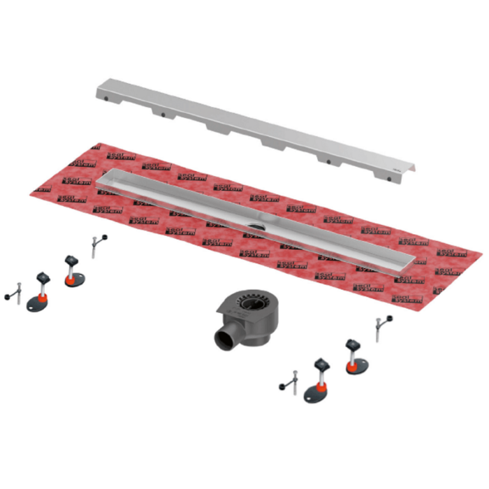 Canal de dus TECEDrainline, cu grila pentru placarea teracotei - imagine 3