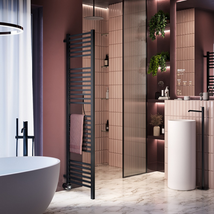 Uscător pentru prosoape pe pardosea electric Terma BONE DW, mărime și culoare la alegere - imagine 4