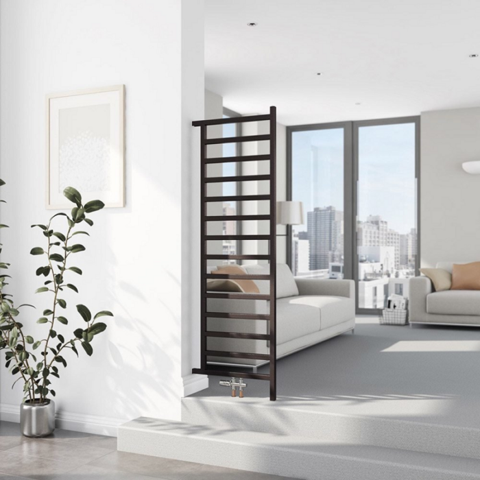 Uscător pentru prosoape pe pardosea electric Terma SIMPLE DW, mărime și culoare la alegere - imagine 4