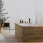 Baterie încorporată pentru baie cu 4 găuri Omnires Parma - imagine 3
