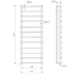 Uscător pentru prosoape Mario Inox Practic Turin, mărime și culoare la alegere - imagine 8