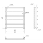 Uscător pentru prosoape Mario Inox Practic Turin, mărime și culoare la alegere - imagine 3