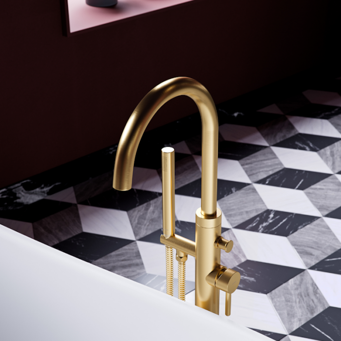 Baterie pentru cadă cu montare în pardoseală Omnires Y - imagine 3