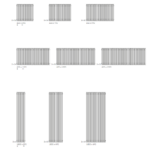Radiator electric Terma TUNE VWS E, mărime și culoare la alegere - imagine 5