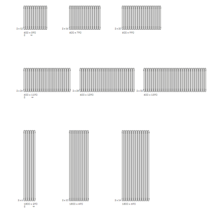 Radiator electric Terma TUNE VWS E, mărime și culoare la alegere - imagine 5