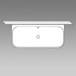 Cadă de baie lipita de perete Villeroy & Boch Oberon 2.0 Quaryl 1800x800 mm - imagine 7