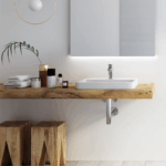Lavoar in blat ROCA The Gap Square 390x370 mm, alb lucios - imagine 2