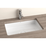 Lavoar sub blat ROCA The Gap 600x400 mm, alb lucios - imagine 2
