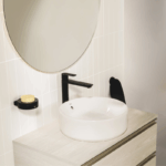 Lavoar pe blat ROCA The Gap Round 390x390 mm, alb lucios - imagine 3