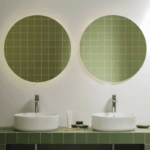 Lavoar pe blat ROCA The Gap Round 390x390 mm, alb lucios - imagine 2