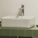 Lavoar pe blat ROCA The Gap Square 390x370 mm, alb lucios - imagine 4