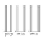 Radiator Terma ROLO Mirror, mărime și culoare la alegere - imagine 6