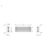 Radiator orizontal Terma ROLO Room H, mărime și culoare la alegere - imagine 9