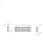 Radiator orizontal Terma ROLO Room H, mărime și culoare la alegere - imagine 8