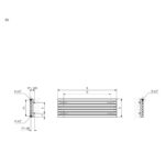 Radiator orizontal Terma ROLO Room H, mărime și culoare la alegere - imagine 7
