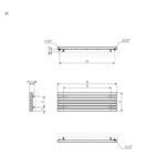 Radiator orizontal Terma ROLO Room H, mărime și culoare la alegere - imagine 6
