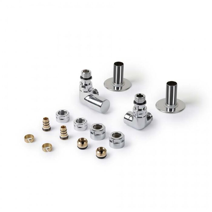 Set robineți colțari pentru uscător de prosoape Vision All in One, culoare la alegere - imagine 4