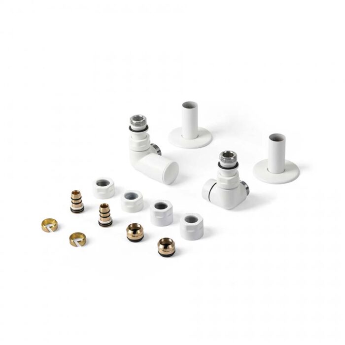 Set robineți colțari pentru uscător de prosoape Vision All in One, culoare la alegere - imagine 2