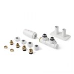 Set robineți termostatici pentru uscător de prosoape Twins All in One, culoare la alegere - imagine 2