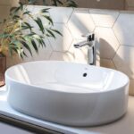 Lavoar pe blat ROCA The Gap 550x390 mm, alb lucios - imagine 4