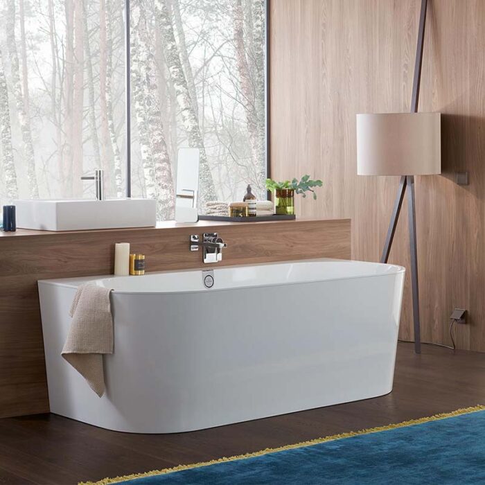 Cadă de baie lipita de perete Villeroy & Boch Oberon 2.0 Quaryl 1800x800 mm - imagine 2
