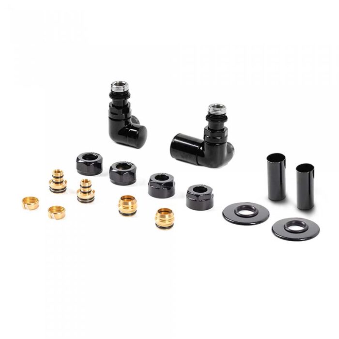 Set robineți colțari pentru uscător de prosoape Vision All in One, culoare la alegere - imagine 3