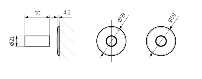 Set robineți colțari pentru uscător de prosoape Vision All in One, culoare la alegere - imagine 6