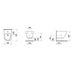 Bideu suspendat Laufen LUA - imagine 5