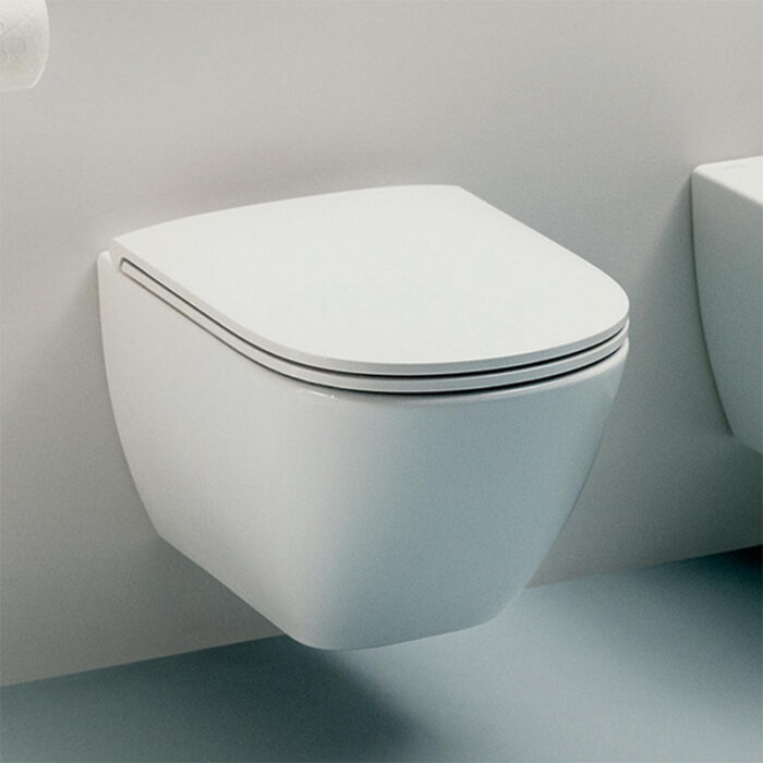 Vas WC suspendat cu capac Laufen LUA Rimless Silent Flush - imagine 3