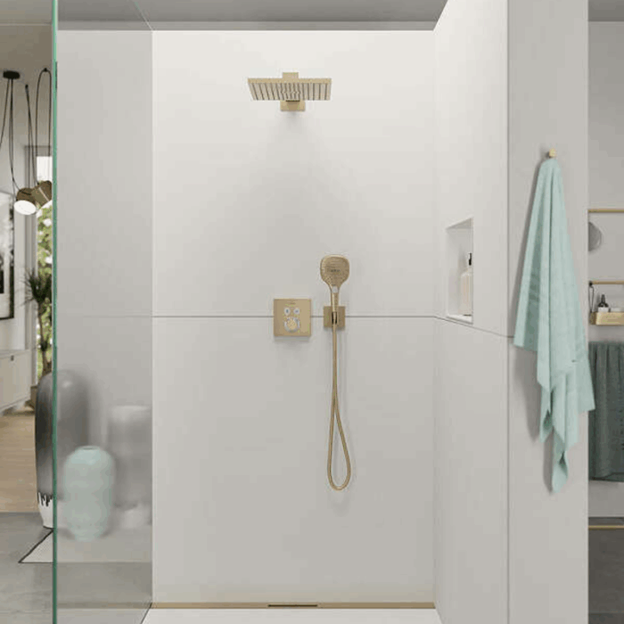 Termostat încorporat pentru duș ShowerSelect E cu 2 funcție, brushed bronze - imagine 4