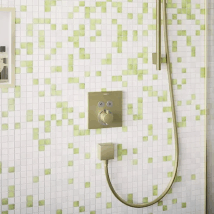 Termostat încorporat pentru duș ShowerSelect E cu 2 funcție, brushed bronze - imagine 2
