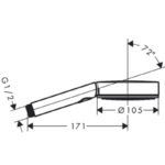 Duș manual Pulsify Select S Relaxation, culoare la alegere - imagine 9