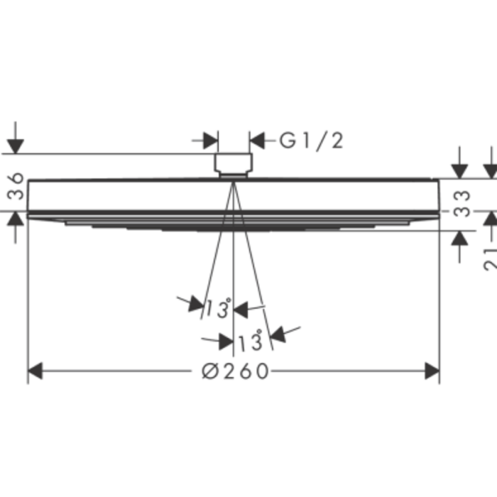 Cap de duș Pulsify S 260 1jet EcoSmart, culoare la alegere - imagine 5