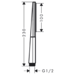 Duș manual Rainfinity 1jet, culoare la alegere - imagine 6