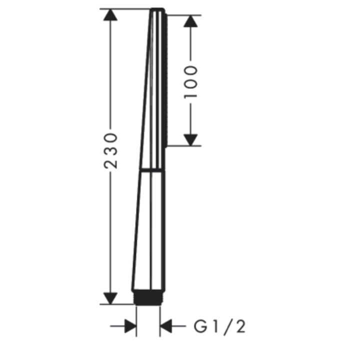 Duș manual Rainfinity 1jet, culoare la alegere - imagine 6
