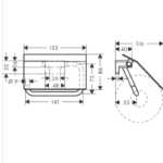 Suport hartie igienica cu protectie AddStoris, culoarea la alegere - imagine 2
