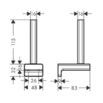 Suport hartie igienica AddStoris, culoarea la alegere - imagine 2