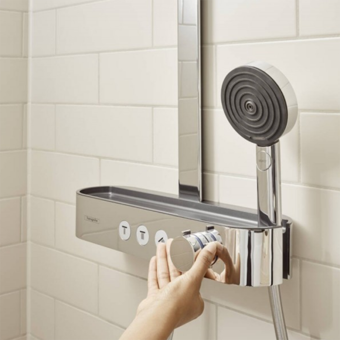 Coloană de duș cu termostat Pulsify S 260 2jet, culoare la alegere - imagine 4