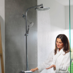 Coloană de duș cu termostat Crometta S 240 1jet, crom - imagine 3