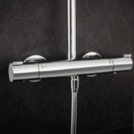 Coloană de duș cu termostat Crometta E 240 1jet, crom - imagine 3