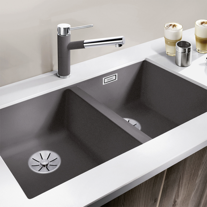 Chiuvetă pentru bucătărie Subline 350/350-U, culoare la alegere - imagine 2
