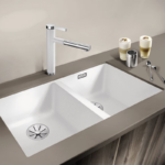Chiuvetă pentru bucătărie Subline 350/350-U, culoare la alegere - imagine 4
